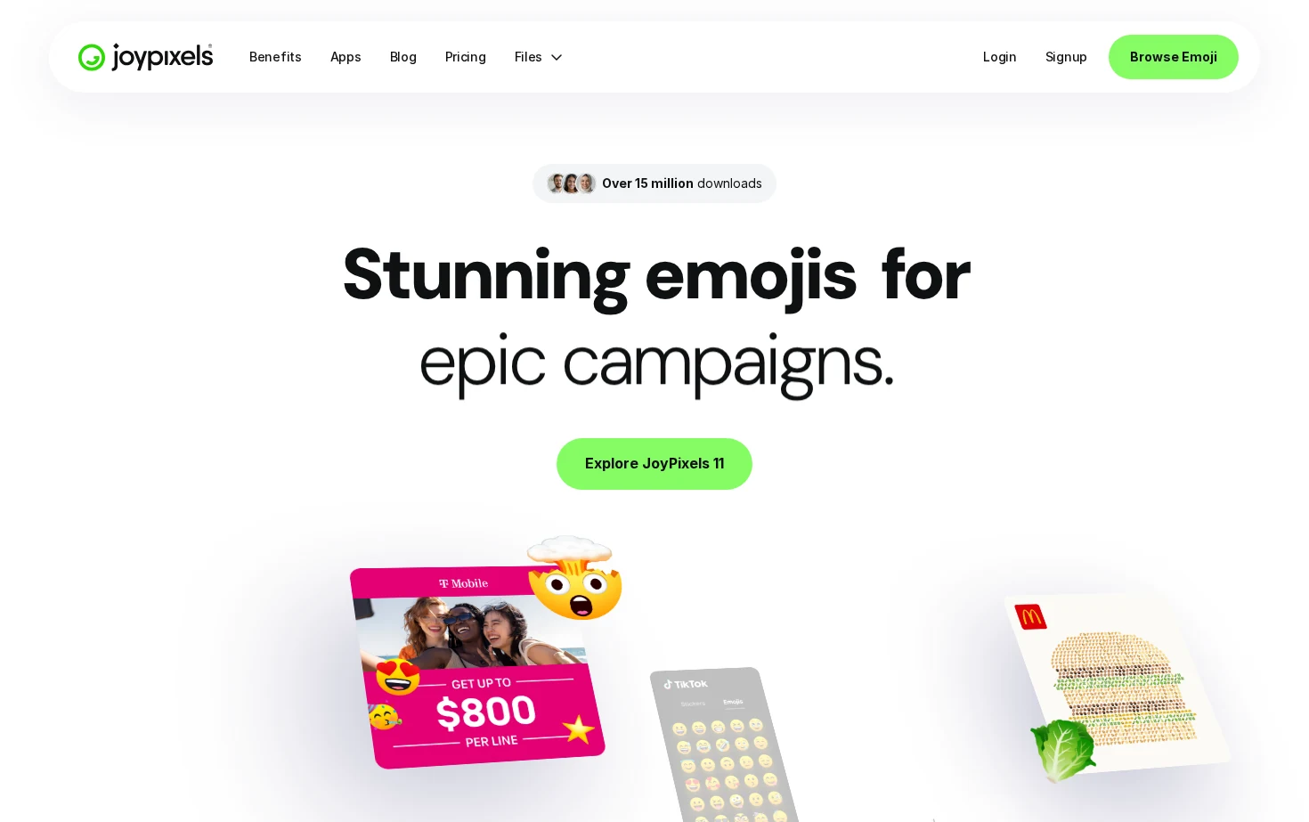 JoyPixels 页面快照